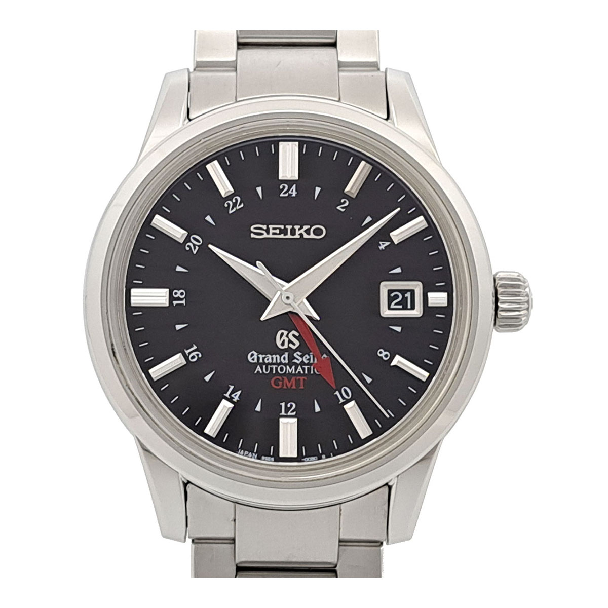 セイコー 地びたセイコー 力学的 GMT SBGM009 自動小銃一巻き ステンレス鋼スチール写真 メンズ SEIKO 【中古】 【時辰儀】