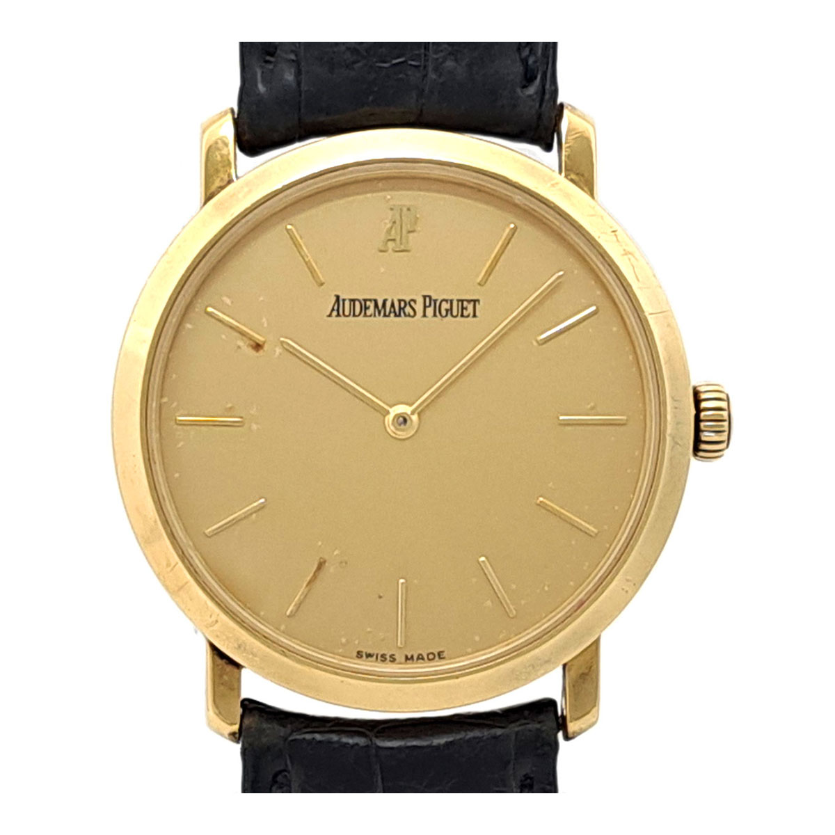 オーデマピゲ エクストラフラット 15048BA/O/0001CR/01 手一巻き 黄色ゴールド メンズ ボーイズ AUDEMARS PIGUET [アンティーク ヴィンテージ] 【中古】 【時辰儀】