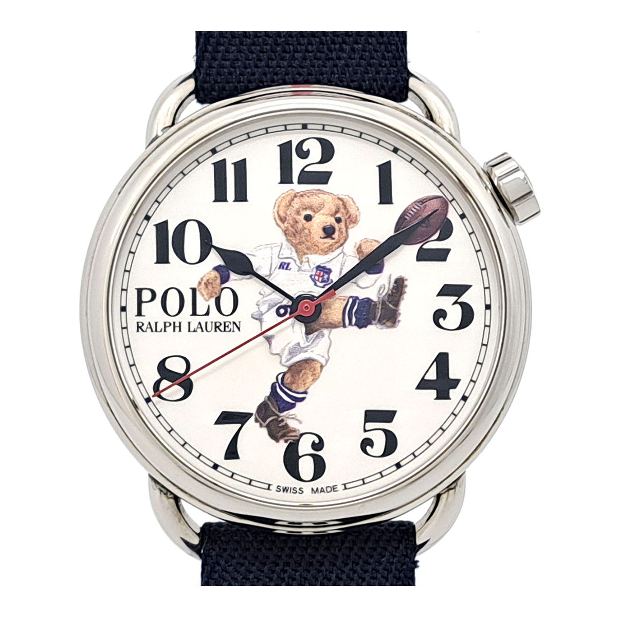 ラルフローレン ポロ ベアウォッチ キッカー RLR0920704 自動小銃一巻き ステンレス鋼スチール写真 メンズ RALPH LAUREN 【中古】 【時辰儀】