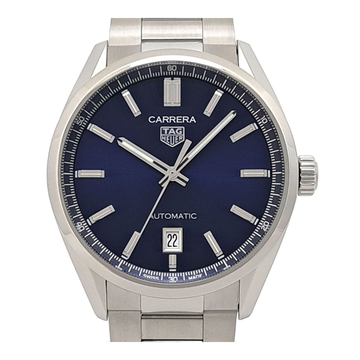 タグホイヤー カレラ WBN2112 自動小銃一巻き ステンレス鋼スチール写真 メンズ TAG HEUER 【中古】 【時辰儀】