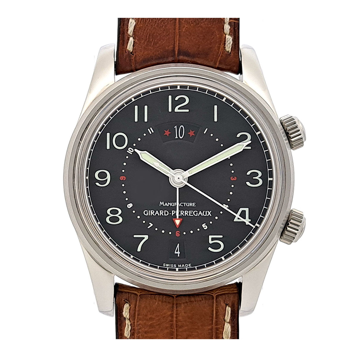ジラールペルゴ トラベラー II 49400.0.11.615 自動巻き ステンレススティール メンズ GIRARD-PERREGAUX 【中古】 【時計】｜TS Trading Co Ltd