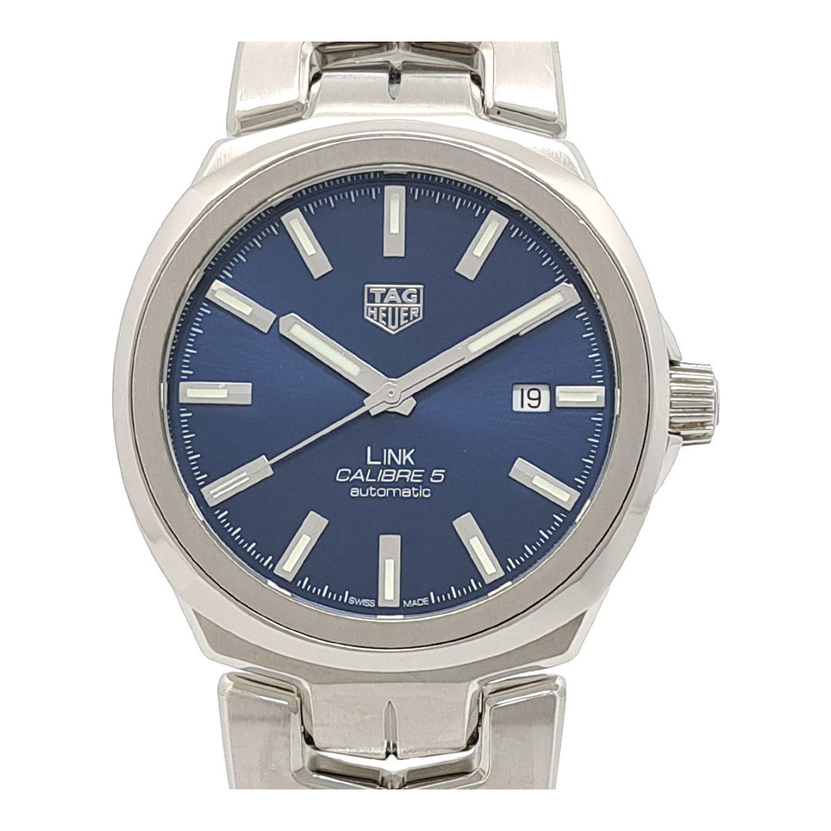 タグホイヤー リンク キャリバー5 WBC2112 自動巻き ステンレススティール メンズ TAG HEUER 【中古】 【時計】｜TS Trading Co Ltd