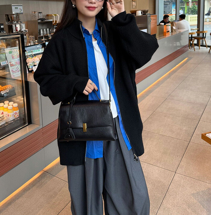 肩かけ ハンドバック 儀式用御徒面子 なめし革御徒面子 お御役目御徒面子 女子らしい レディース 黒 牛皮 なめし革 曲がった掛け 執務室 通