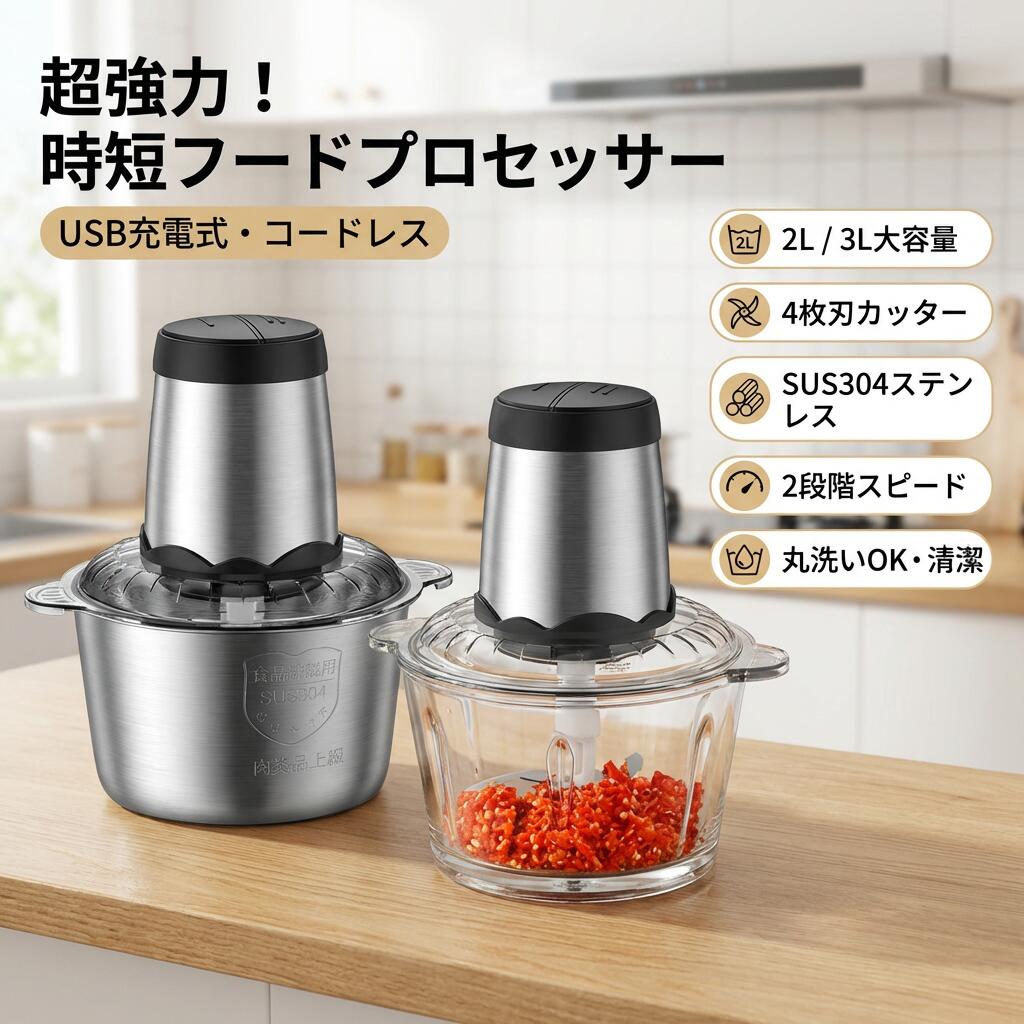 差し上げ物 一般受け 304ステ 4枚刃 蔬菜 父の日 離乳食 新遣って行く 母の日 2座標軸機敏さ 水洗いする能力のある 生まれ落ちる日 フードチョッパー
