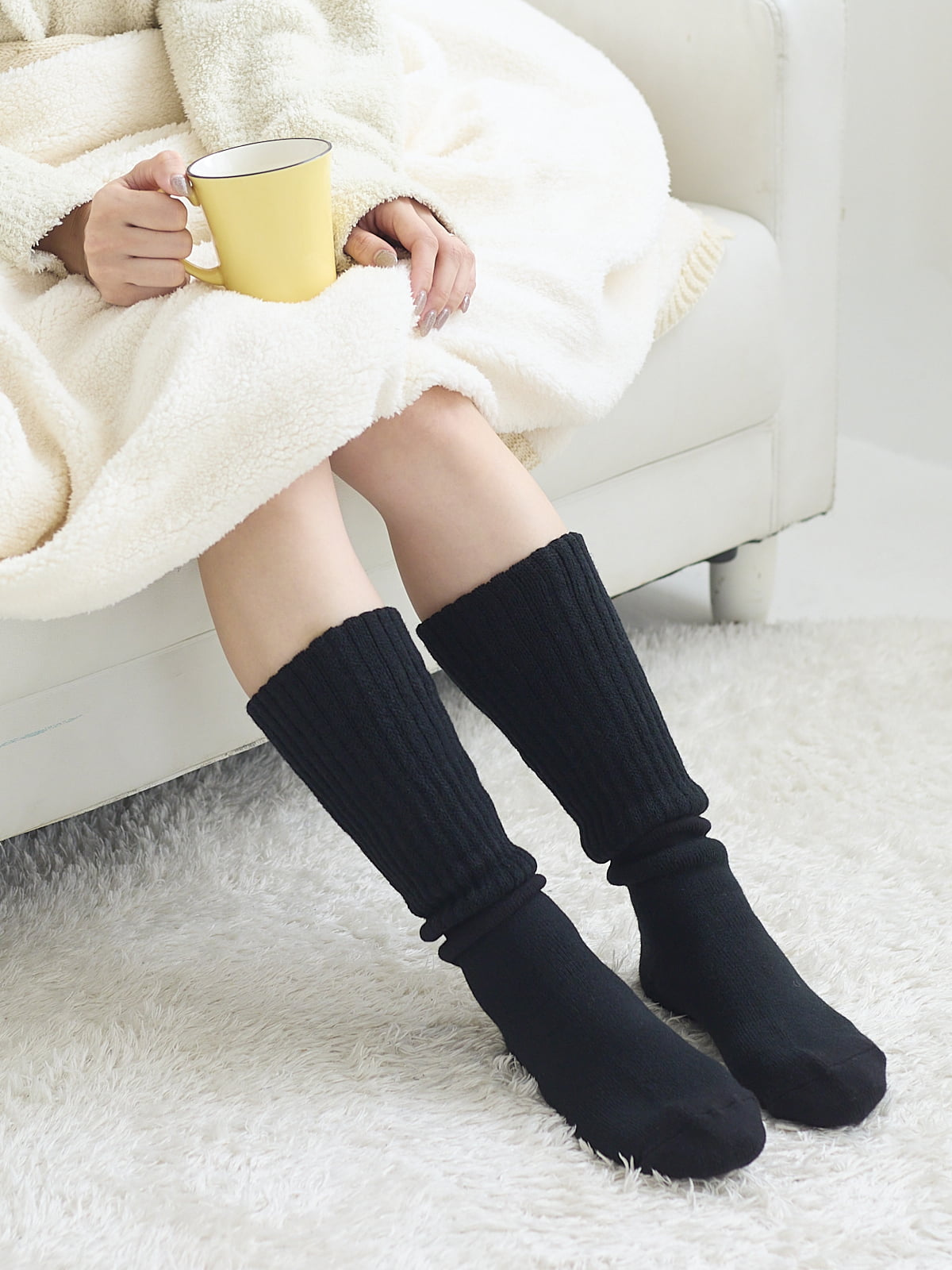 楽天市場】レディース ソックス 靴下 無地 シンプル 綿混 綿混ルーズ