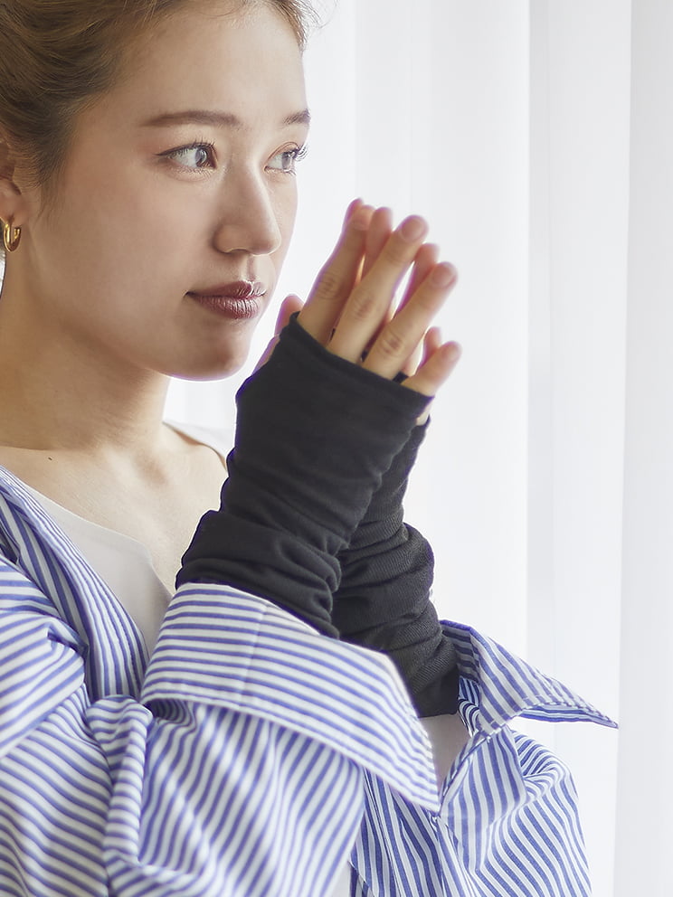 tutuanna チュチュアンナ レディース アームカバー 日焼け対策 冷房対策 かわいい おしゃれ 韓国 Y2K UVケア 日焼け防止  接触冷感リブロングアームカバー50cm丈 #2023/3/28NEW チュチュアンナ 