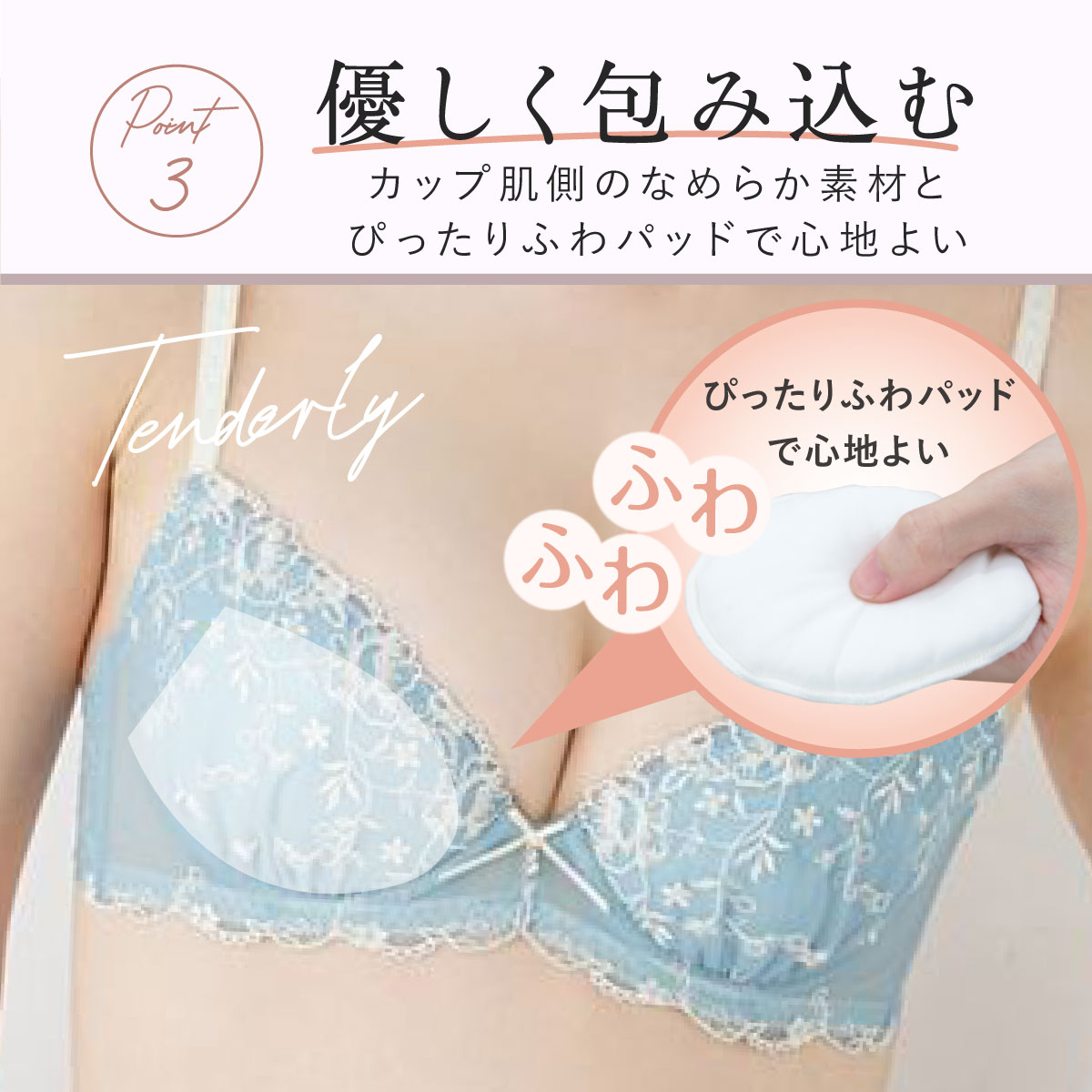 永遠のブラ]クラシカルエミリーブラ&ショーツセット（A65〜F65） 下着