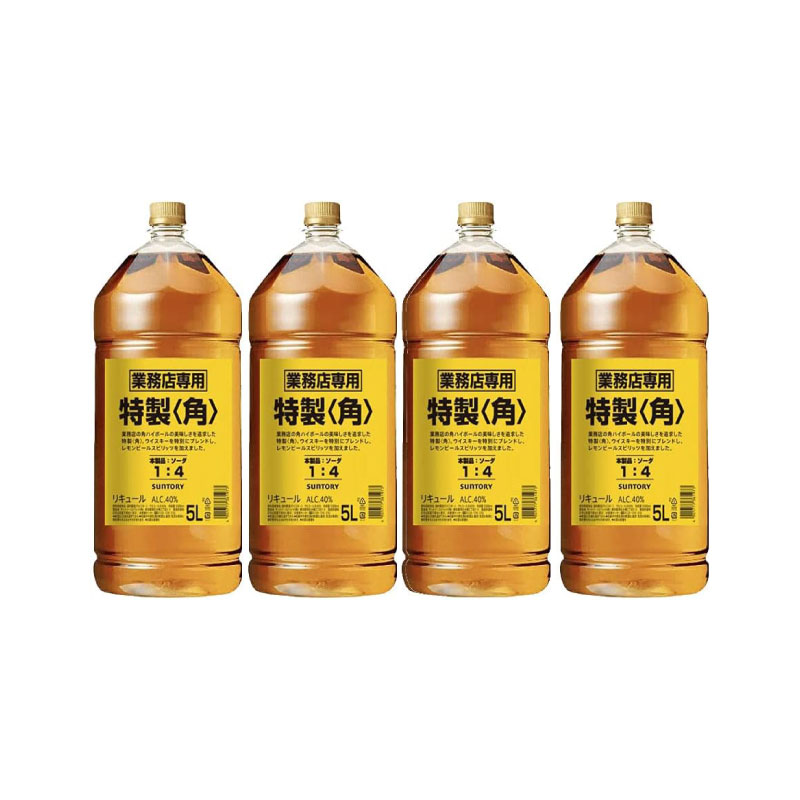 トムさん専用サントリー 特製角 5L 40% サントリー 特製 ＜角＞ 業務店専用 40度 5Lペットボトル 4本