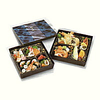 楽天市場】[送料無料/業務用]2段 紙製 使い捨て弁当容器75-75 朱
