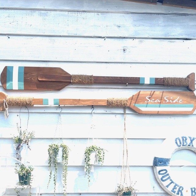 楽天市場】BEACHインテリア、特大木製レトロオール、パドル「オーク