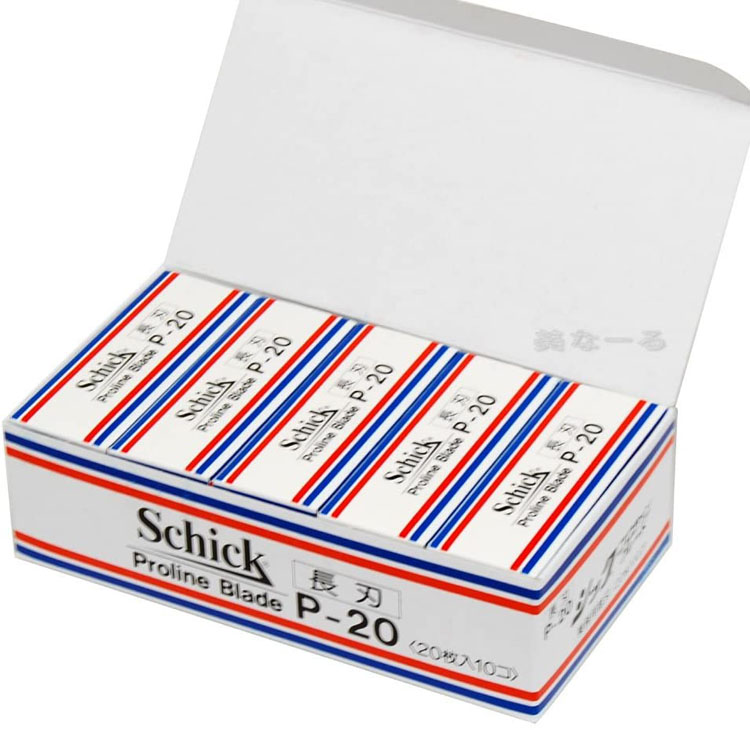 楽天市場】シック プロラインブレード P-20 長刃 20枚入×10個 替え刃 楽天市場】シック プロラインブレード P-20 長刃 20枚入×10個 替え刃