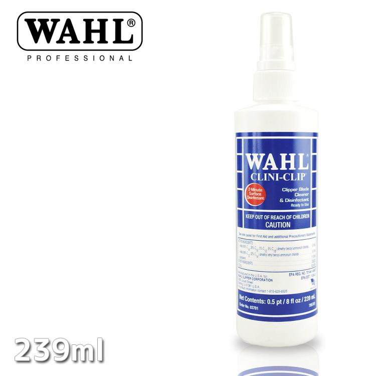 市場 WAHL メンテナンス トリマー バリカン 洗浄 クリップ クリニ 殺菌スプレー シェーバー刃専用 239ml