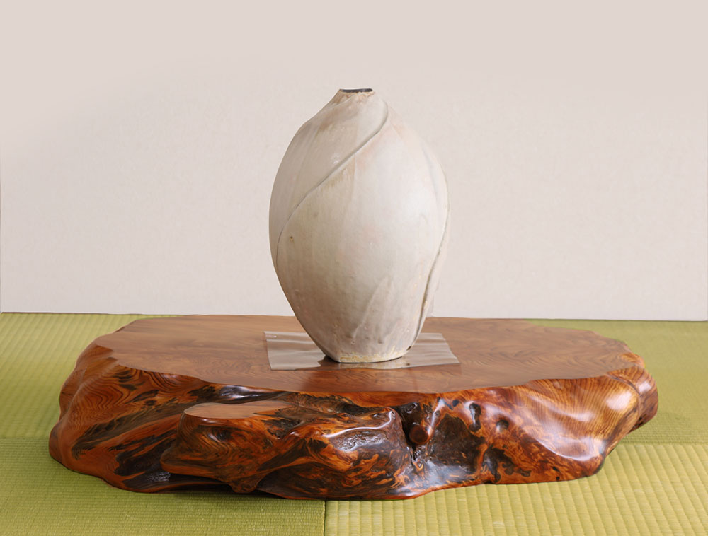 屋久杉　壺　天然木　置物　工芸品 楽天市場】【25cm高】屋久杉 飾り壺 仕様：無垢 / 素材：屋久杉