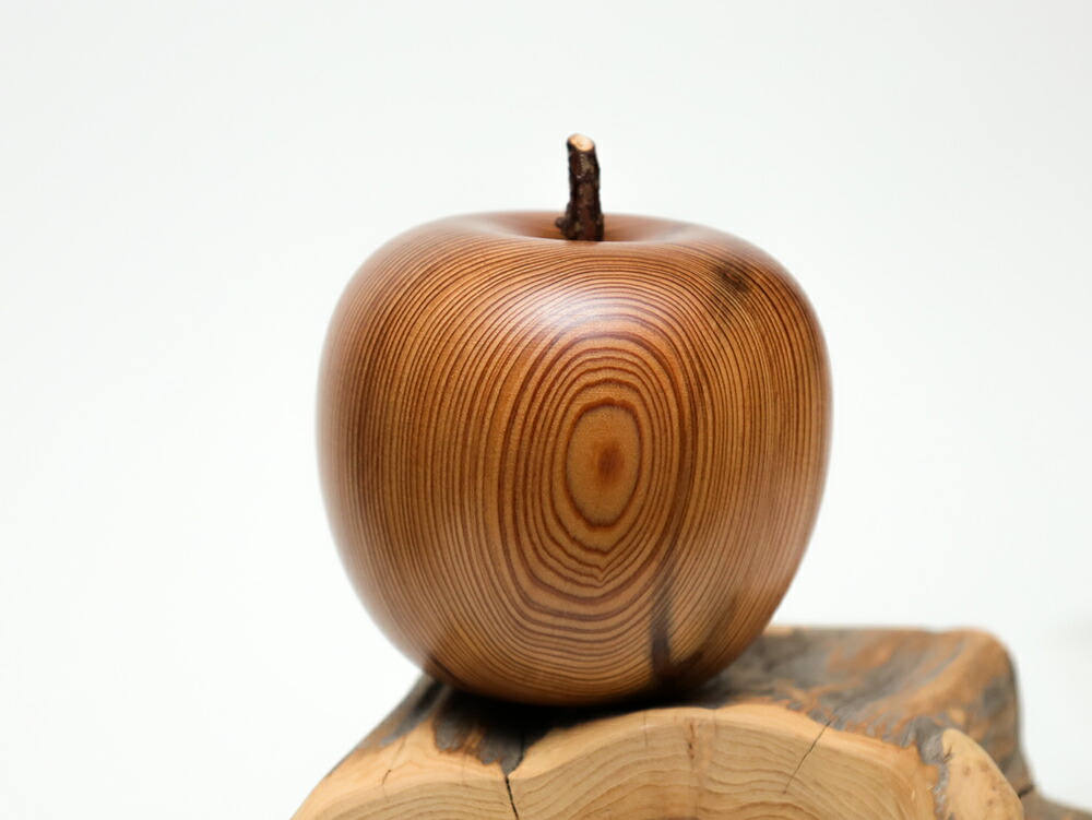 楽天市場】【11cm高】木のりんご 仕様：無垢 / 素材：屋久杉（果物