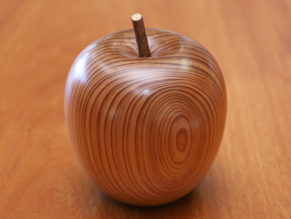 楽天市場】【11cm高】木のりんご 仕様：無垢 / 素材：屋久杉