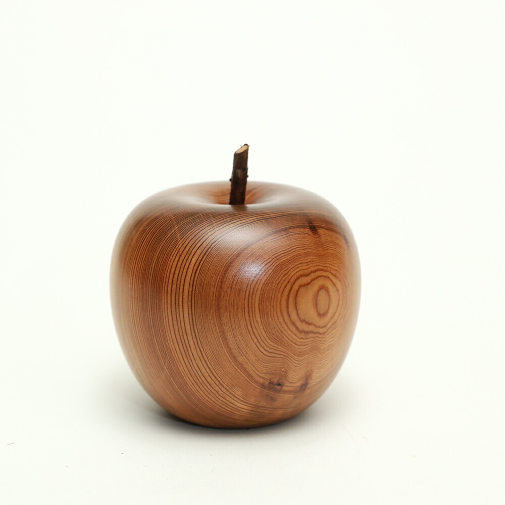 楽天市場】【11cm高】木のりんご 仕様：無垢 / 素材：屋久杉（果物