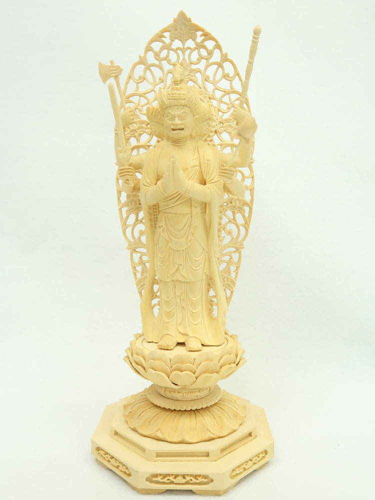 馬頭観音 木彫り 仏像\u003cBR\u003e操作手順：純乎たる / 原料品：拓植（飾りつけ）~