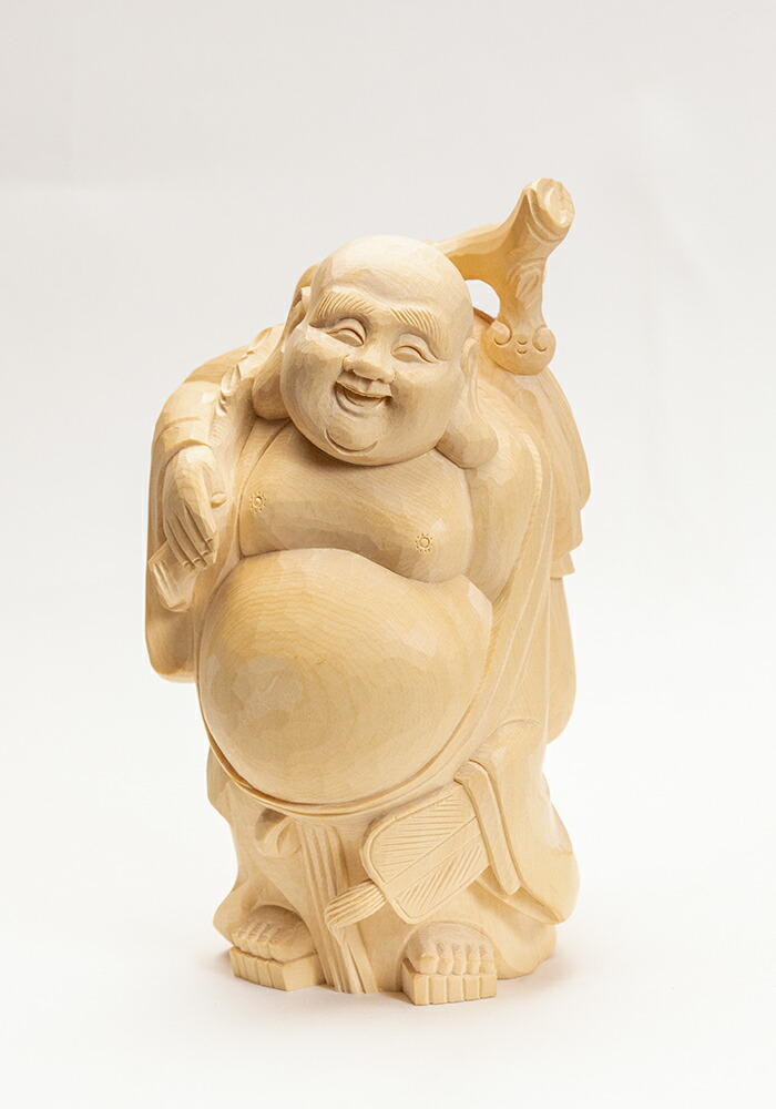 楽天市場】布袋様 木彫り 置物 一刀彫 / 素材：水柘植（縁起物