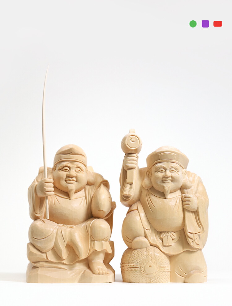 処分価格！売り切り縁起物!! レア品⭐︎大きい大黒様 楽天市場】恵比寿大黒 木彫り一刀彫 / 素材：けやき（置物 木彫 縁起物
