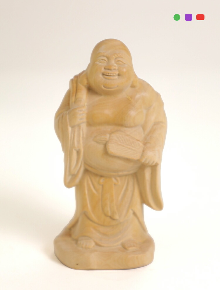 楽天市場】布袋様 木彫り 置物 一刀彫 / 素材：水柘植（縁起物