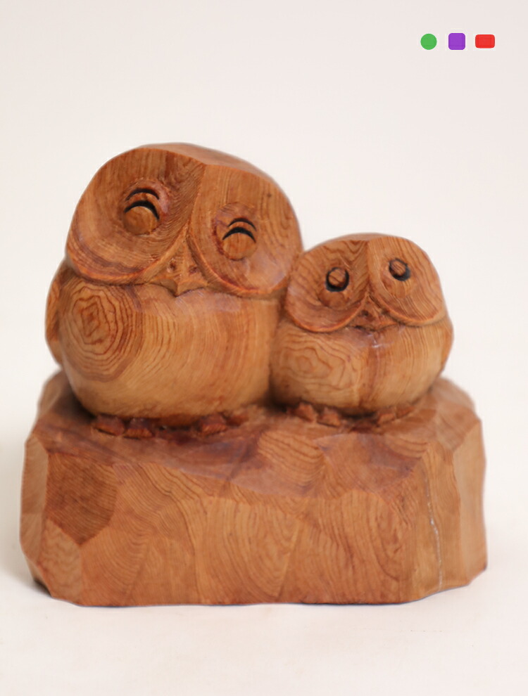 楽天市場】【6cm高】屋久杉 ふくろう 木彫り 一刀彫 / 素材：屋久杉