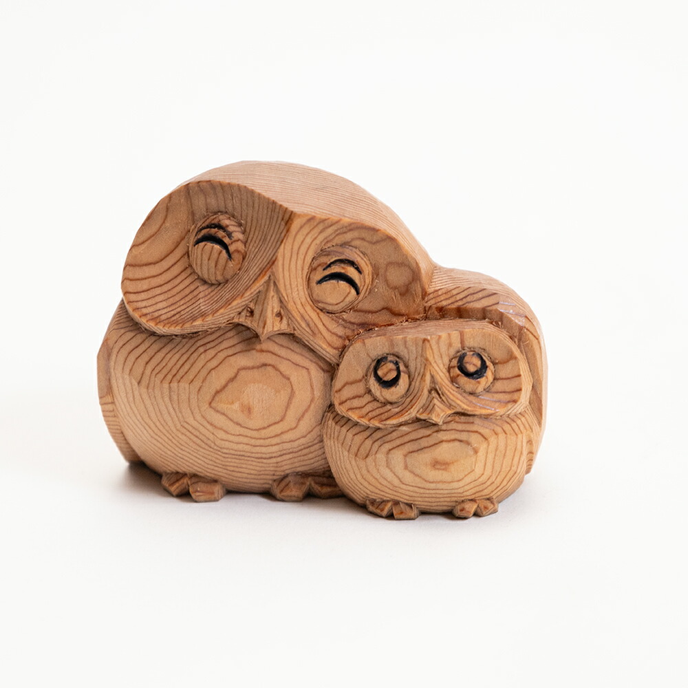 楽天市場】【6cm高】屋久杉 ふくろう 木彫り 一刀彫 / 素材：屋久杉