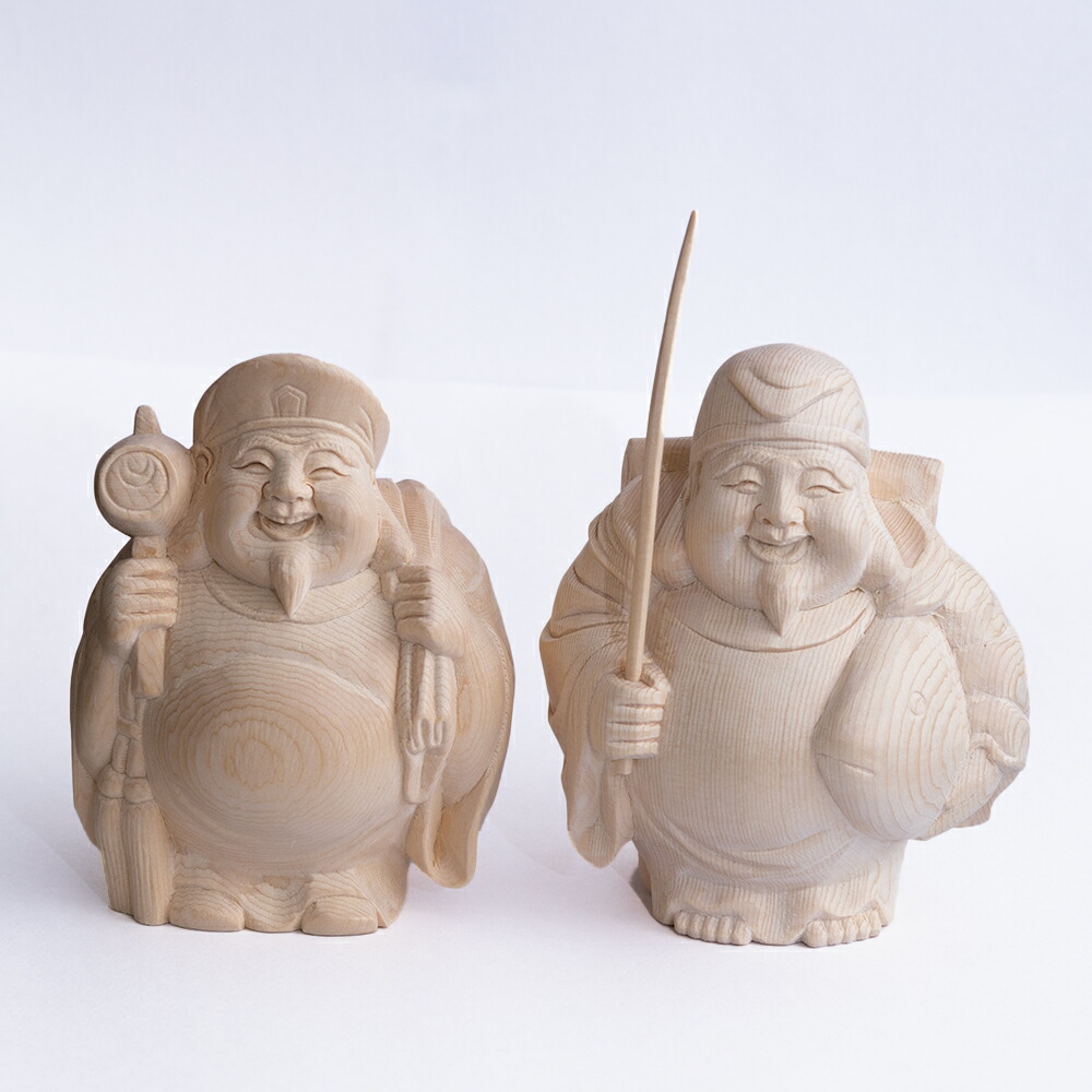 楽天市場】【開運仏像】大黒様と恵比寿様（額：縦30cm横40cm)◇木製