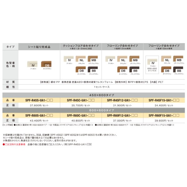 法人専用品 JOTO 高気密型床下点検口 断熱型 ミテ ィアムフ ラウン SPF ...