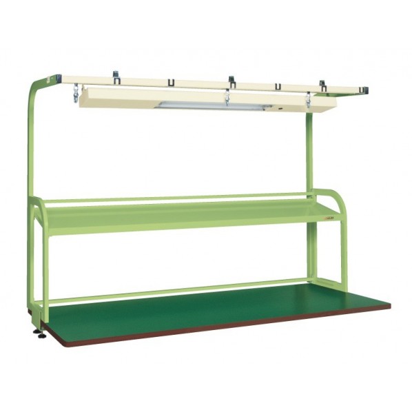 サカエ作業台用計測器架台1500×600×1200mmサカエグリーンKFP150