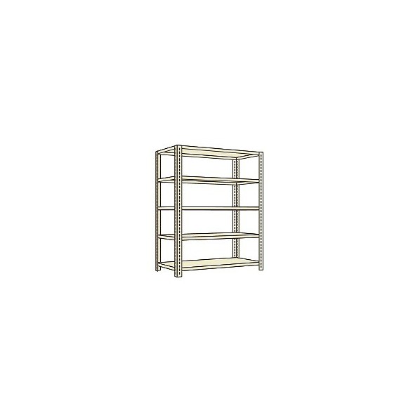 サカエ開放型棚875×450×1200mmアイボリーLW8125