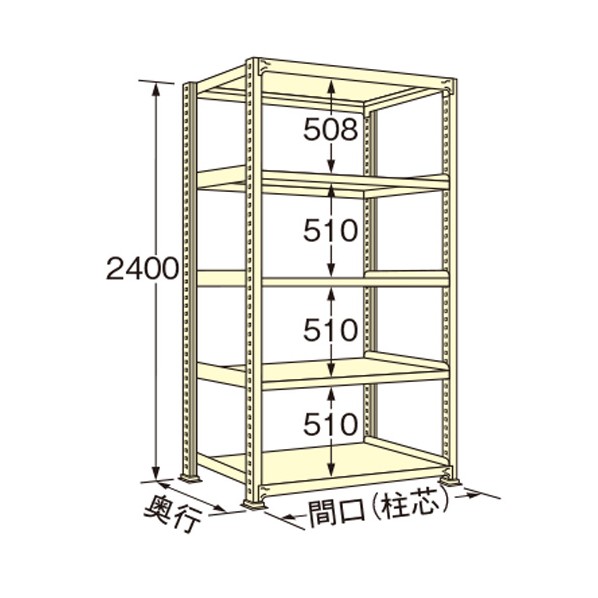 扶桑金属工業 中量ラック 1200×900×2400mm アイボリー WG2412K05T 1点|DIY FACTORY ONLINE SHOP