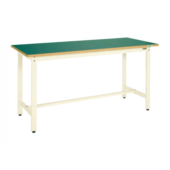 サカエ中量作業台 KTDタイプ 改正RoHS10物質対応マット張1500&times;750&times;900mmアイボリーKTD-593FENI｜DIY FACTORY ONLINE SHOP