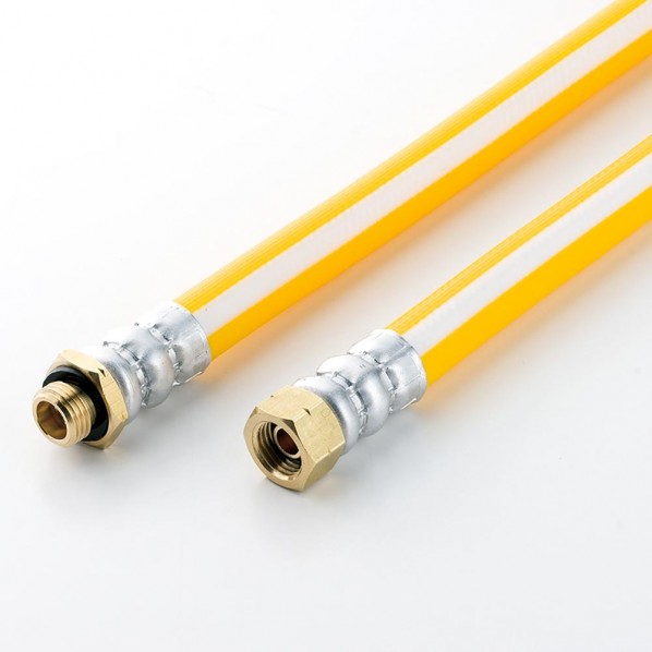 カクイチ パスカル4-4S (金具無し) 8.5mm×100m イエロー(ホワイトライン入り) 1巻|DIY FACTORY ONLINE SHOP