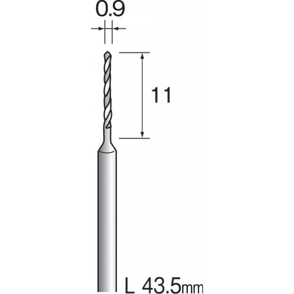 ミニター ミニモ　ハイスピードスチールトドリル　φ０．９　（１０本入） KA1115 10本｜DIY FACTORY ONLINE SHOP