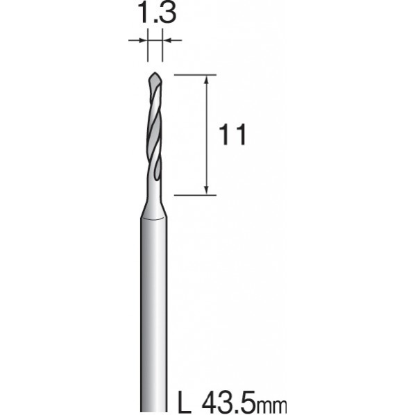 ミニター ミニモ　ハイスピードスチールトドリル　φ１．３　（１０本入） KA1119 10本｜DIY FACTORY ONLINE SHOP