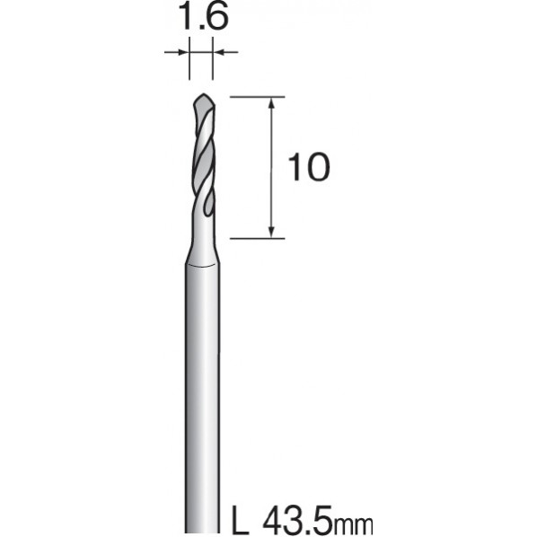 ミニター ミニモ　ハイスピードスチールトドリル　φ１．６　（１０本入） KA1122 10本｜DIY FACTORY ONLINE SHOP
