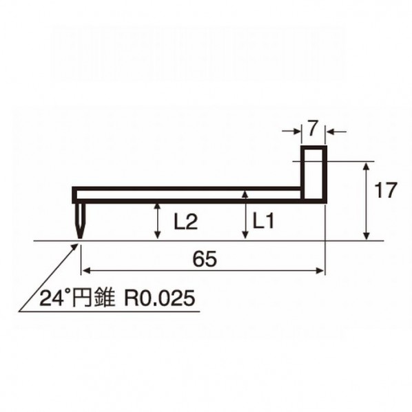 東京精密 輪郭用触針 小穴ねじれ測定 DM45515 1個