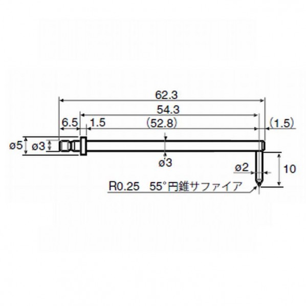 東京精密 RONDCOM用測定子 深溝 0194 204 1個