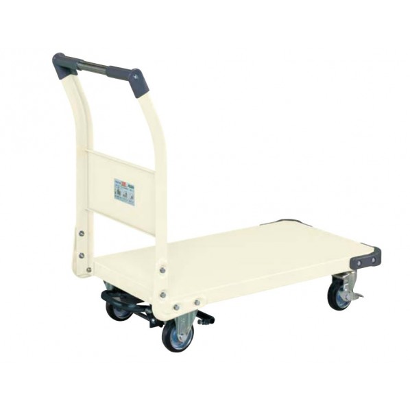 サカエ特製四輪車(固定ハンドルタイプ・フットブレーキ付)TAN-22BRI|DIY FACTORY ONLINE SHOP