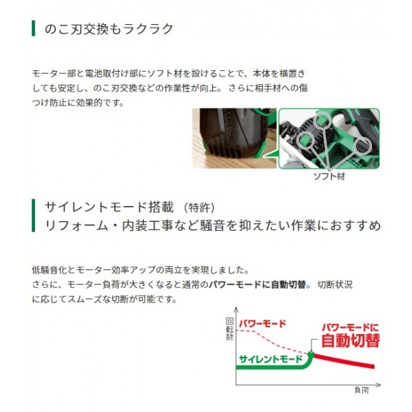 HiKOKI(ハイコーキ) 18V コードレス集じん丸のこ 本体のみ L×W×H(mm