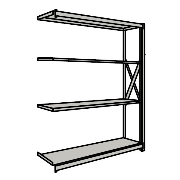 サカエ重量棚NR型(1000kg/段・連結・高さ1810mm・4段タイプ)NR-1764R|DIY FACTORY ONLINE SHOP