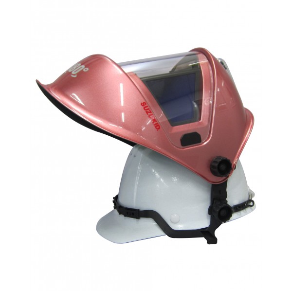 SUZUKID アイボーグ180°/サクラ色 安全帽打っ付けアダプター付 サクラ色 EB-300PW/RH 1台