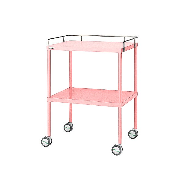 アズワン 多彩回診車 手摺り付 616×450×842粍 サクラ色 0-210-12 1 医薬品・コンタクト・介護-その他