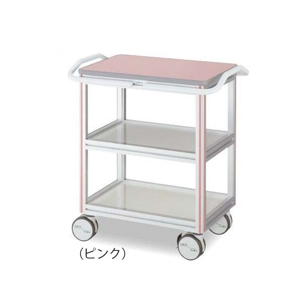アズワン ヨーロピアンカートII 850×540×915mm ピンク 0-3589-22 1|DIY FACTORY ONLINE SHOP