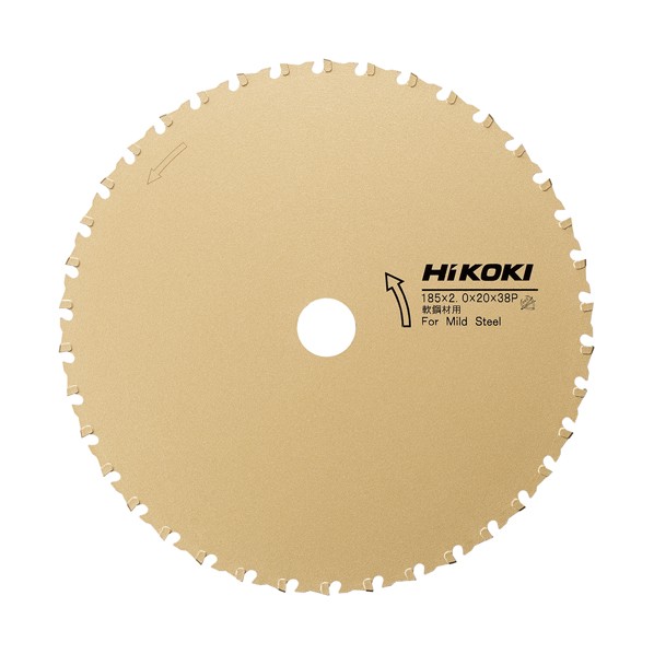 HiKOKI(ハイコーキ) 0032-1432 チップソー(軟鋼材用) チップソーカッタ用 185×38P(低音刃) 1個