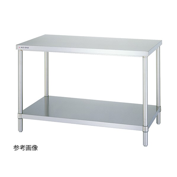 アズワン 静音ステンレス作業台 WB-12045SI 幅1200×奥行450×高さ800mm 1-5932-27 1個