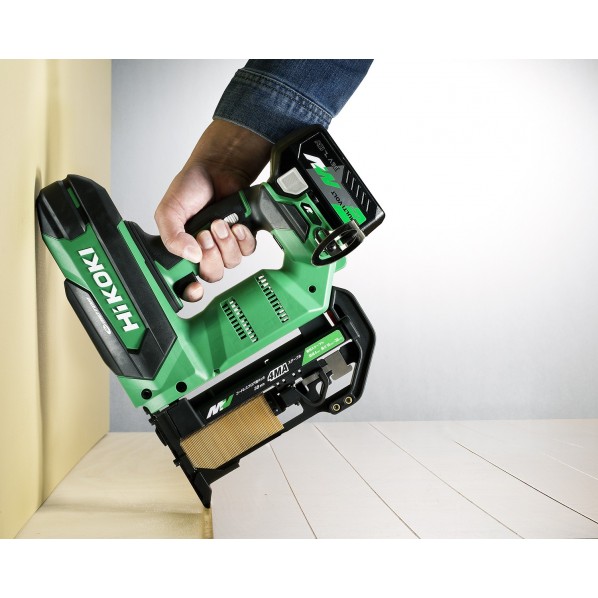 HIKOKI（日立工機）36V コードレスフロア用タッカ N3604DM(XP) マルチボルト電池(BSL36A18)1個 充電器(UC18YDL2) ケース