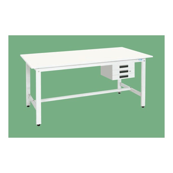 ※法人専用品※サカエ軽量作業台KHタイプ抗ウイルス天板900×750×800パステルホワイトKH-39CVPW