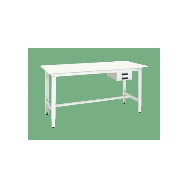 ※法人専用品※サカエ軽量高さ調整作業台TKK8タイプ抗ウイルス天板1800&times;900&times;800～1000パステルホワイトTKK8-189BVPW｜DIY FACTORY ONLINE SHOP