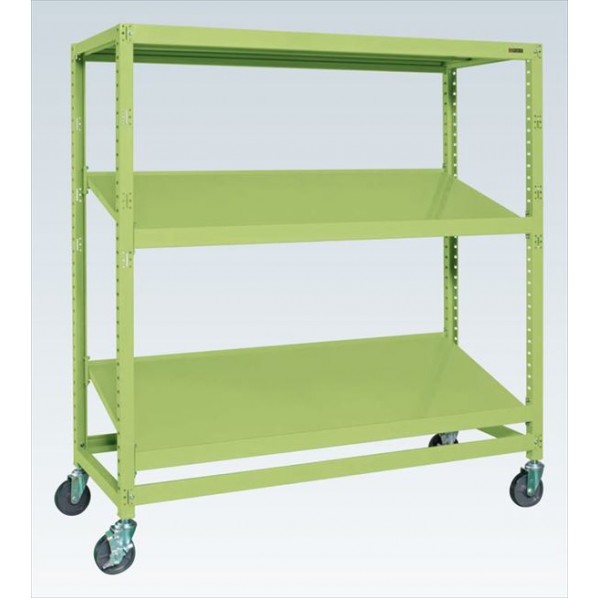 ※法人専用品※サカエキャスターラックRK型(傾斜棚タイプ)W1800&times;D750&times;H1970mmRKCN-8783S｜DIY FACTORY ONLINE SHOP
